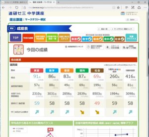 マークテストの結果